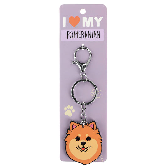 PK104 - Pet Keyring - Pomeranian