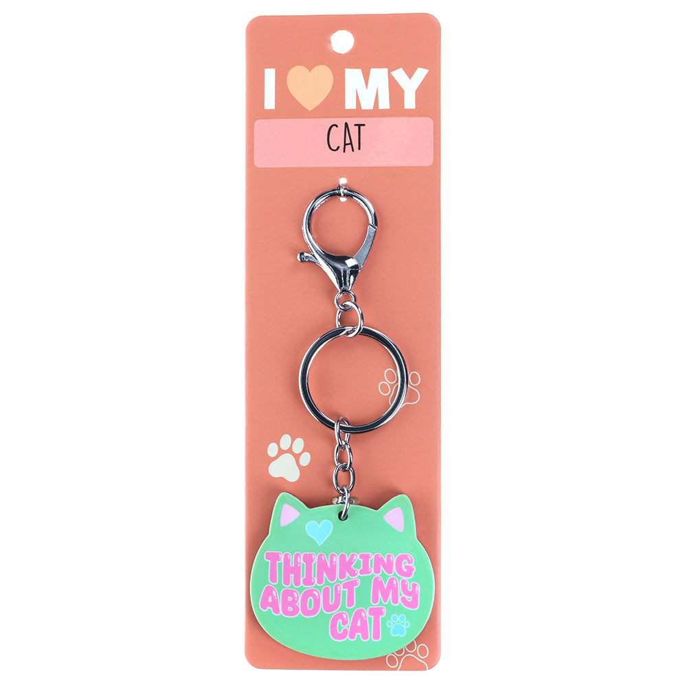 PK109 - Pet Keyring - Think About My Cat