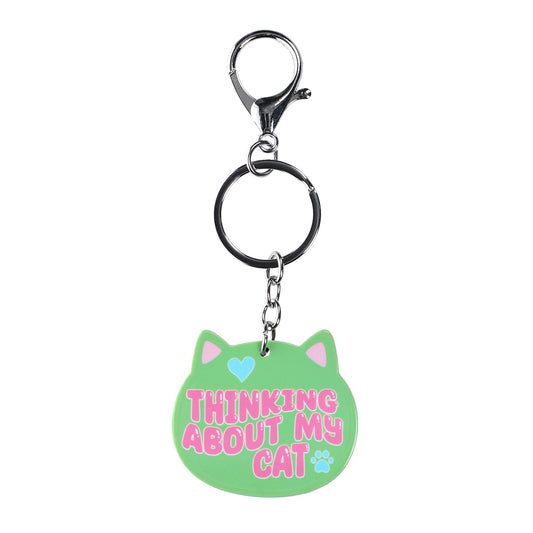 PK109 - Pet Keyring - Think About My Cat