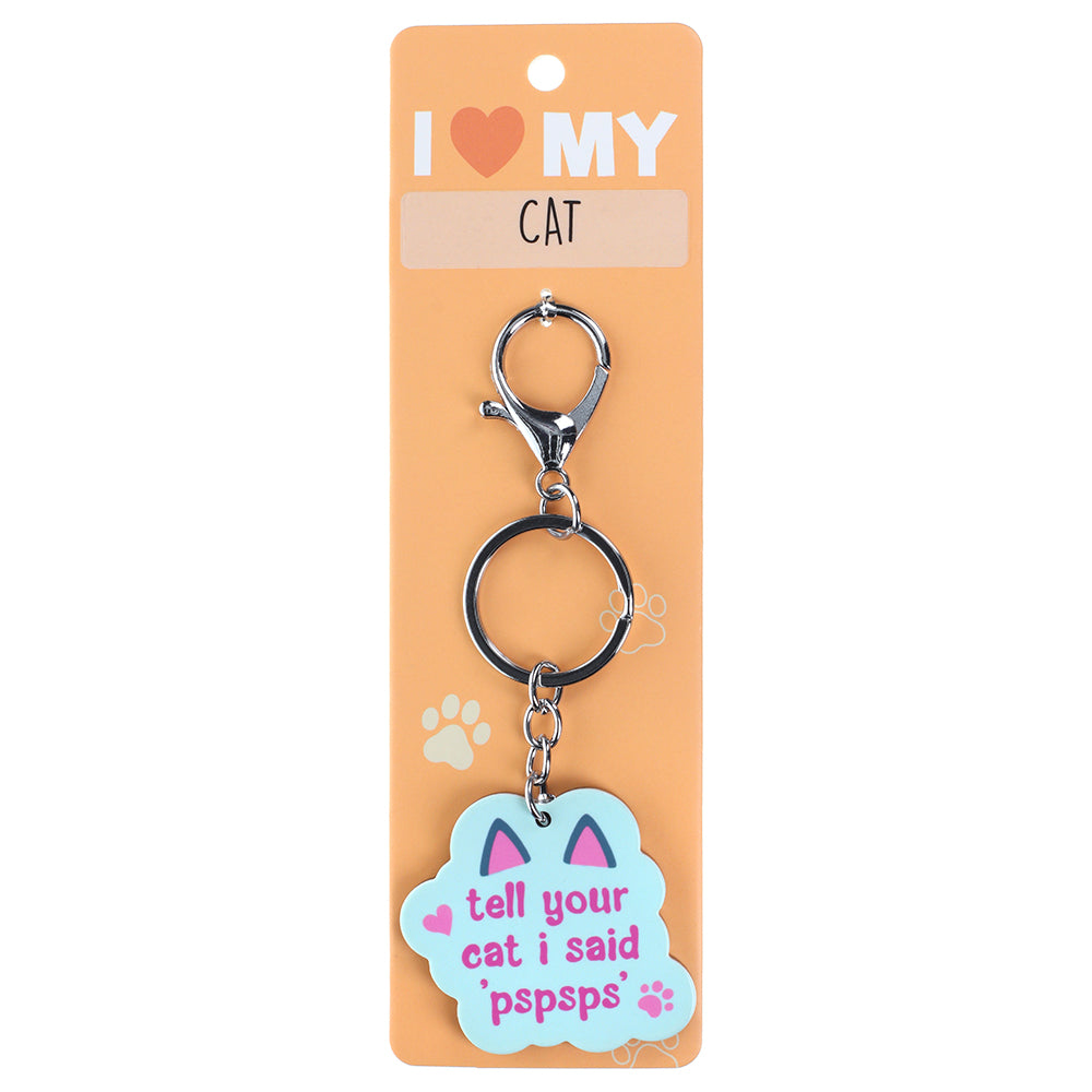 PK113 - Pet Keyring - Tell Your Cat