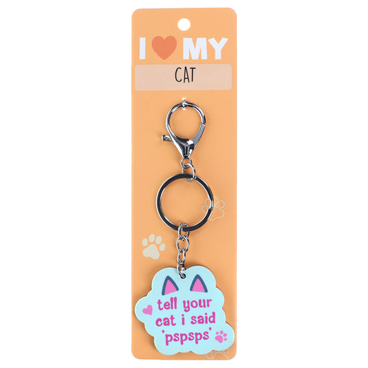 PK113 - Pet Keyring - Tell Your Cat