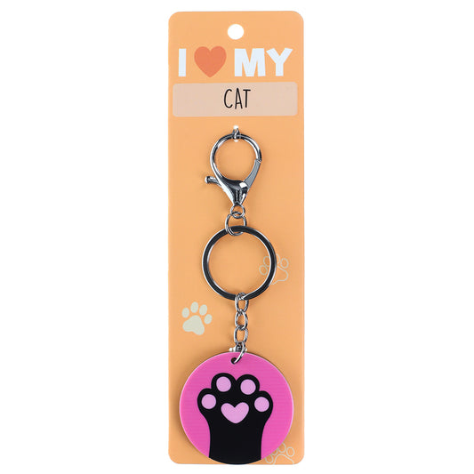 PK114 - Pet Keyring - Cat Paw