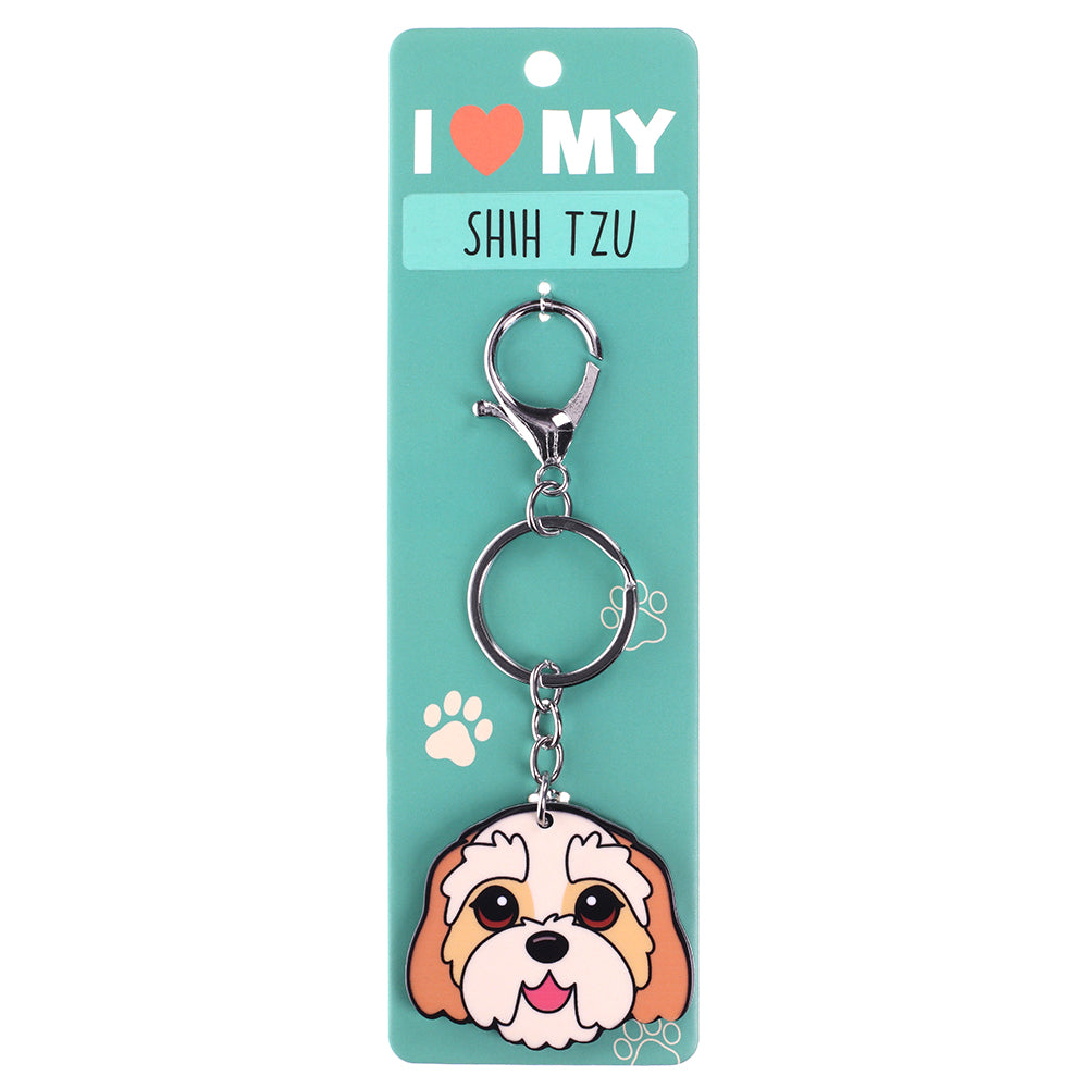 PK126 - Pet Keyring - Shih Tzu Gold