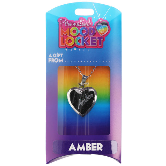 Personalised Mood Locket - Amber