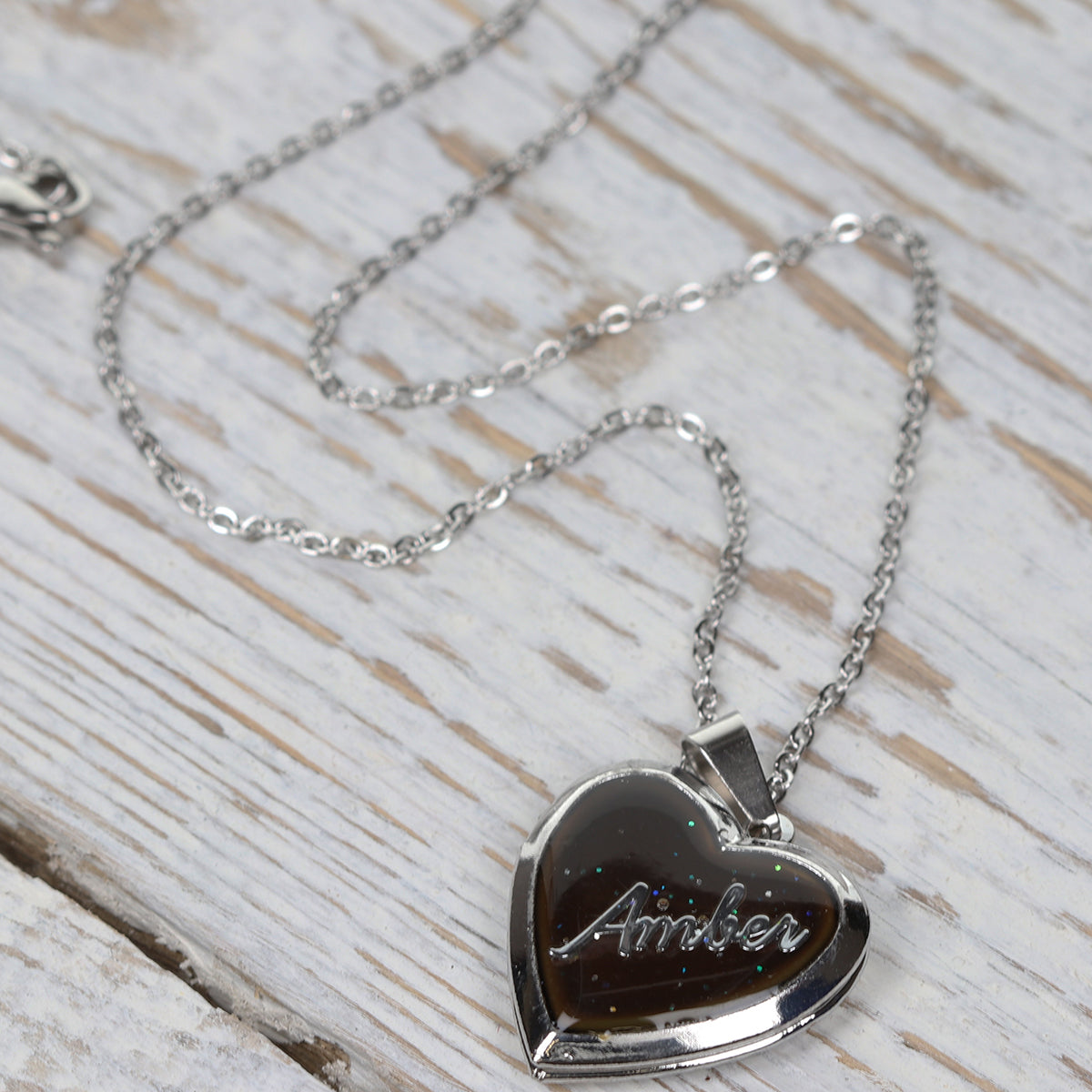 PML037 - Personalised Mood Locket - Amber