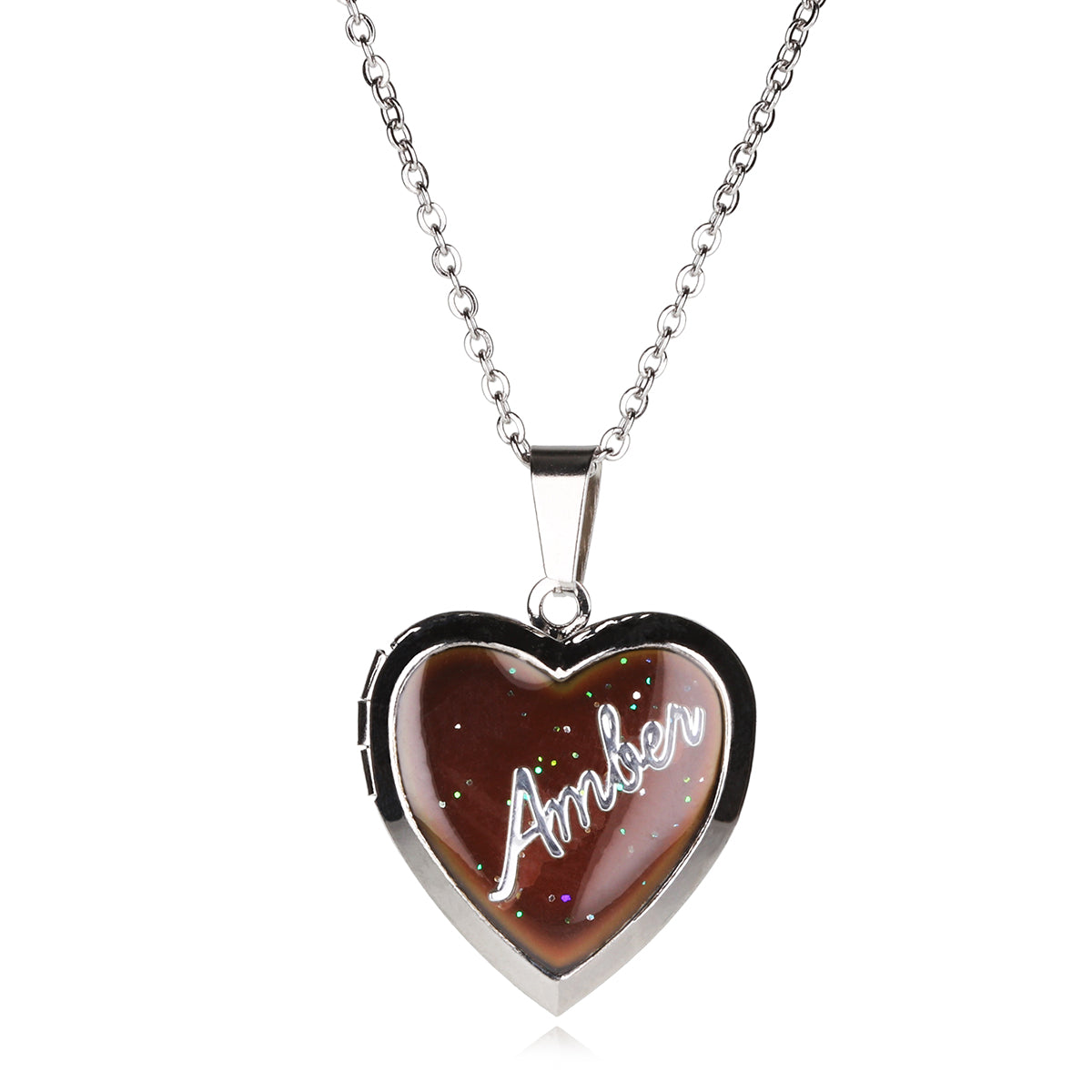 PML037 - Personalised Mood Locket - Amber