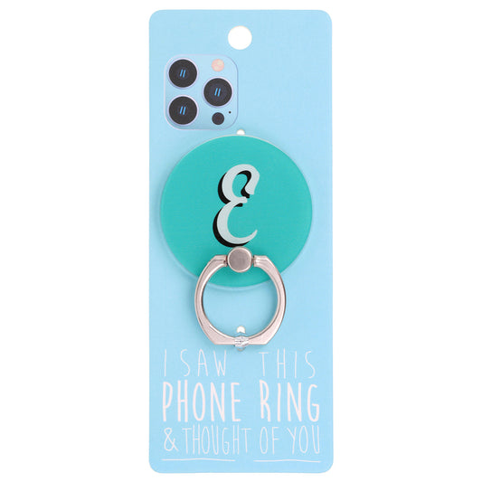 I Saw This Phone Ring - E