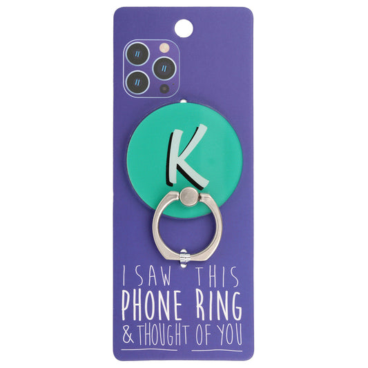 I Saw This Phone Ring - K