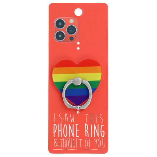 I Saw This Phone Ring - Rainbow Heart