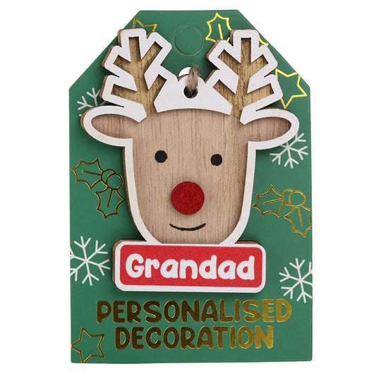 RD009 - Reindeer Decoration - Grandad