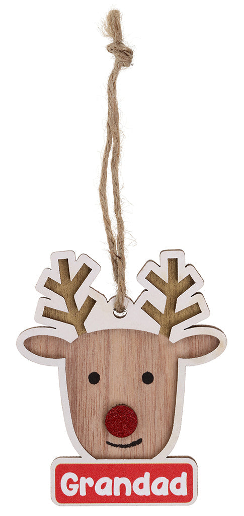 RD009 - Reindeer Decoration - Grandad