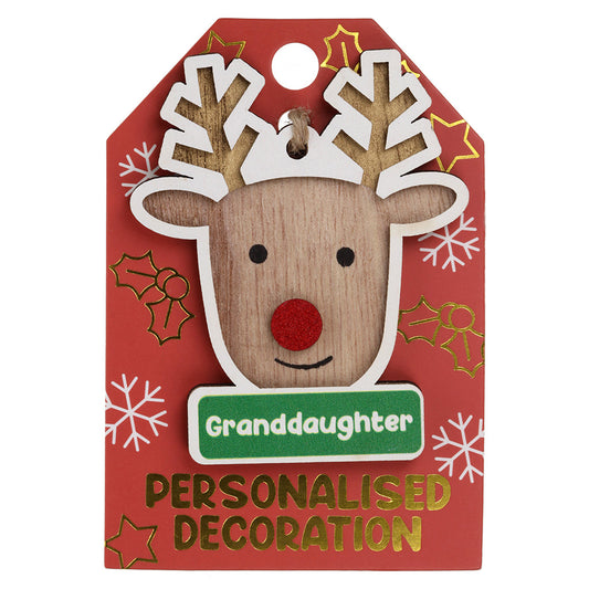 RD010 - Reindeer Decoration - Granddaughter