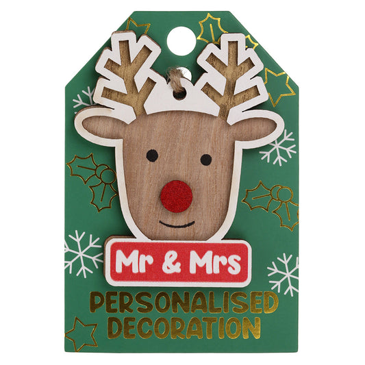 RD013 - Reindeer Decoration - Mr & Mrs