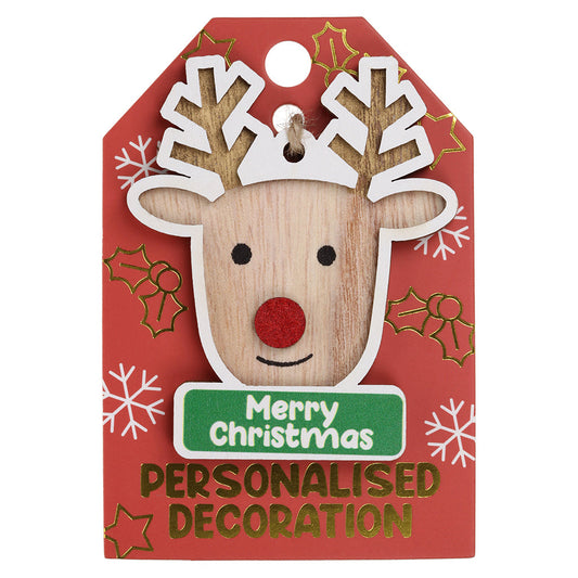 RD018 - Reindeer Decoration - Merry Christmas