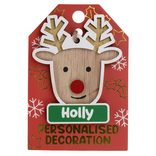 RD090 - Reindeer Decoration - Holly