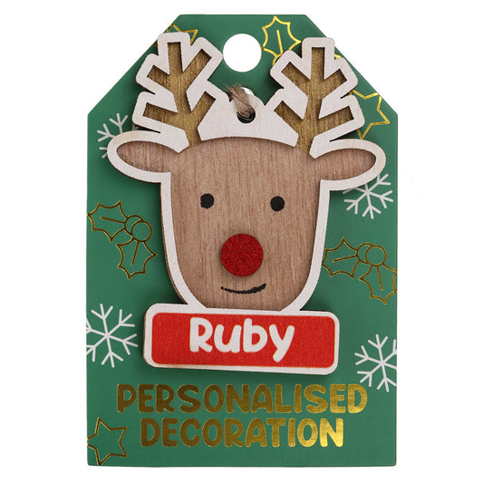 Reindeer Decoration - Ruby