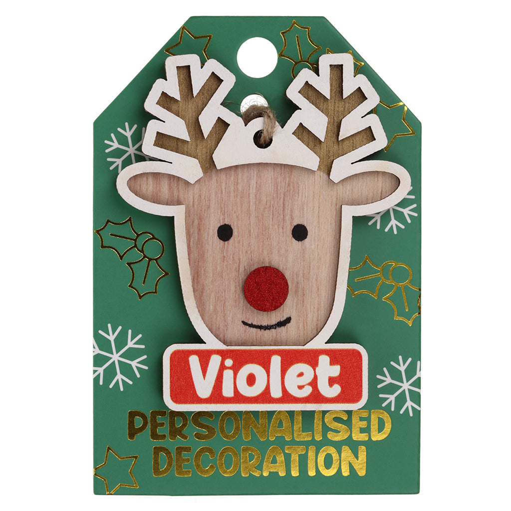 Reindeer Decoration - Violet