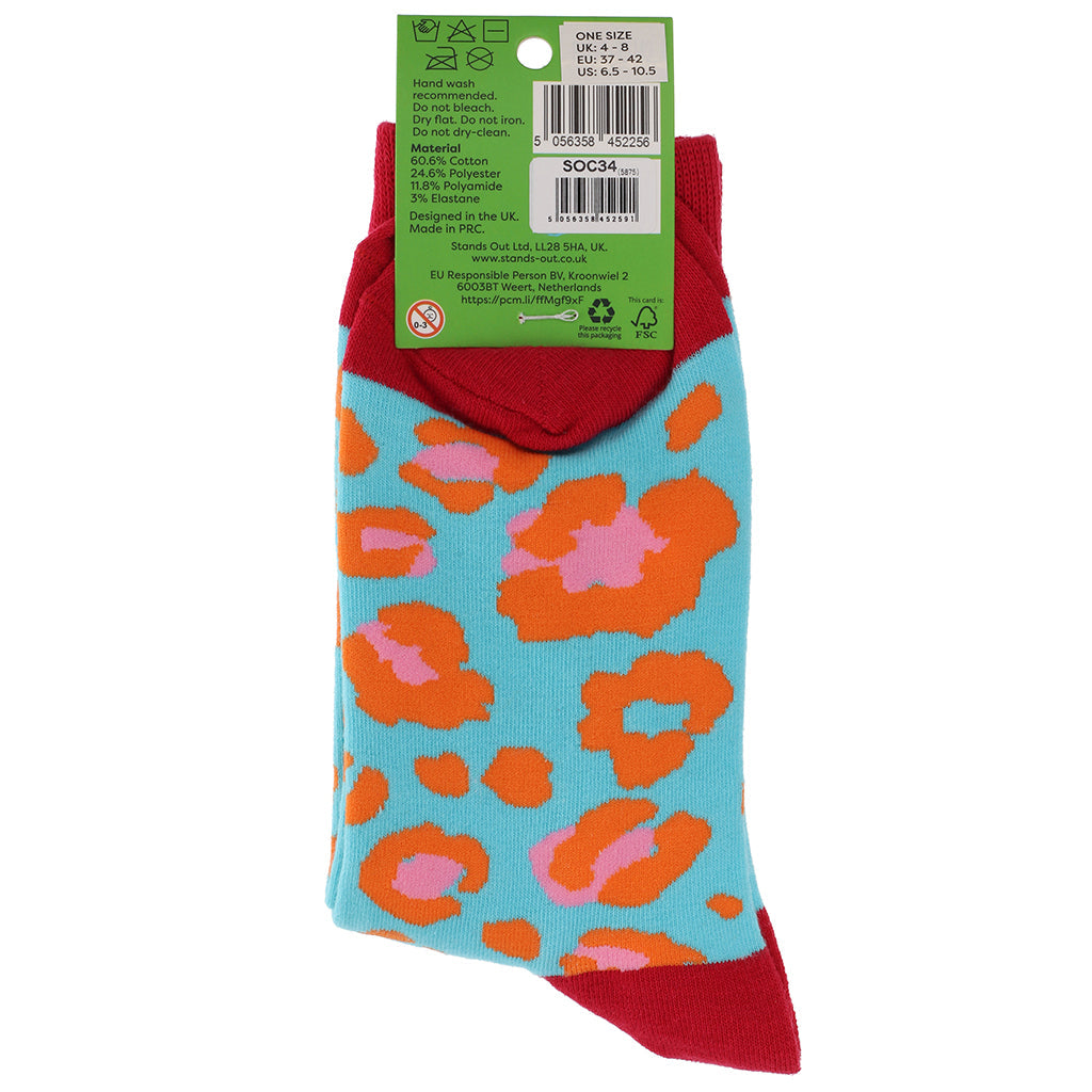 SOC34 - Socks - Funky Leopard