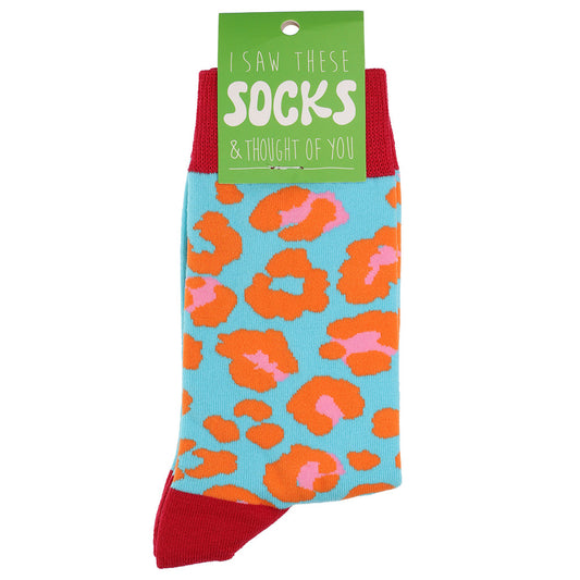 SOC34 - Socks - Funky Leopard
