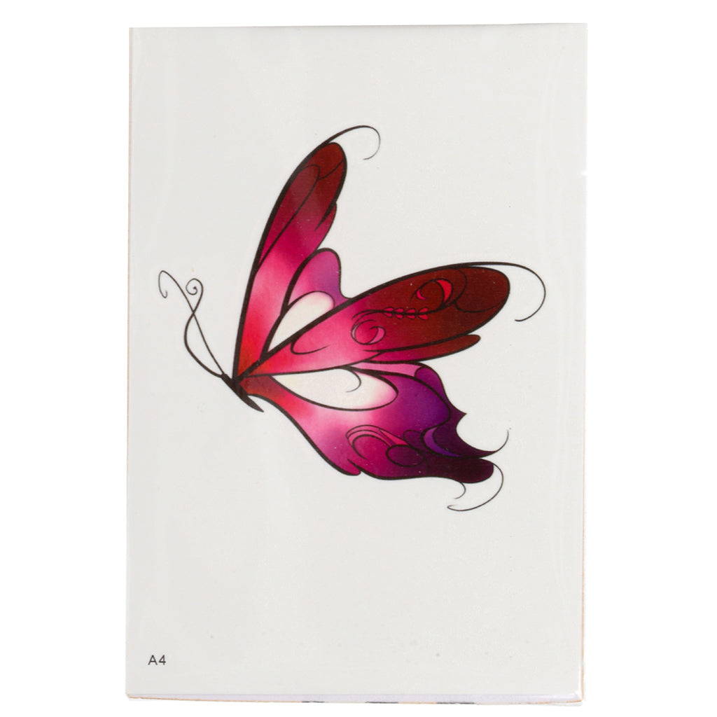 Temporary Tattoos-Pink Butterfly
