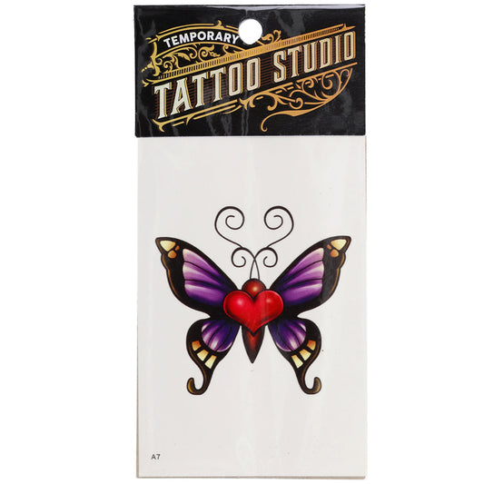 TATA7 - Temporary Tattoos-Butterfly Heart