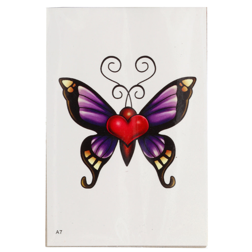 TATA7 - Temporary Tattoos-Butterfly Heart