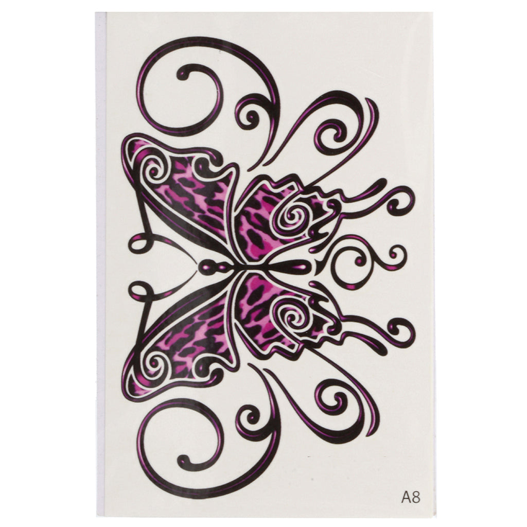 TATA8 - Temporary Tattoos-Butterfly Swirls