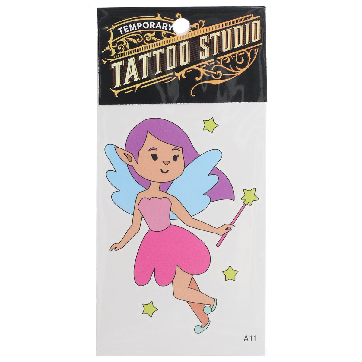 TATA11 - Temporary Tattoos-Pink Star