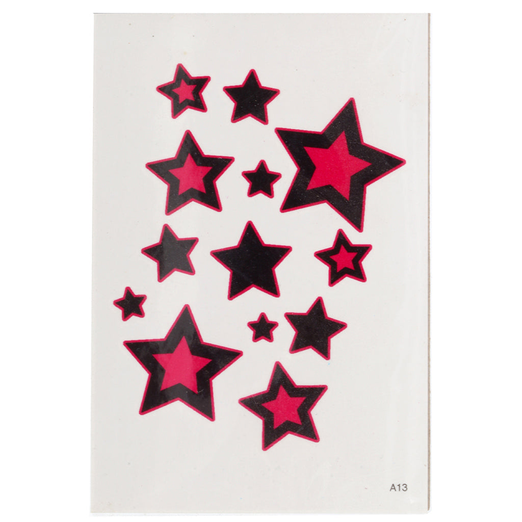 Temporary Tattoos-Pink Stars