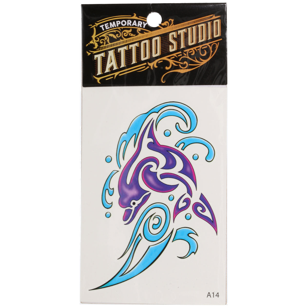 TATA14 - Temporary Tattoos-Dolphin