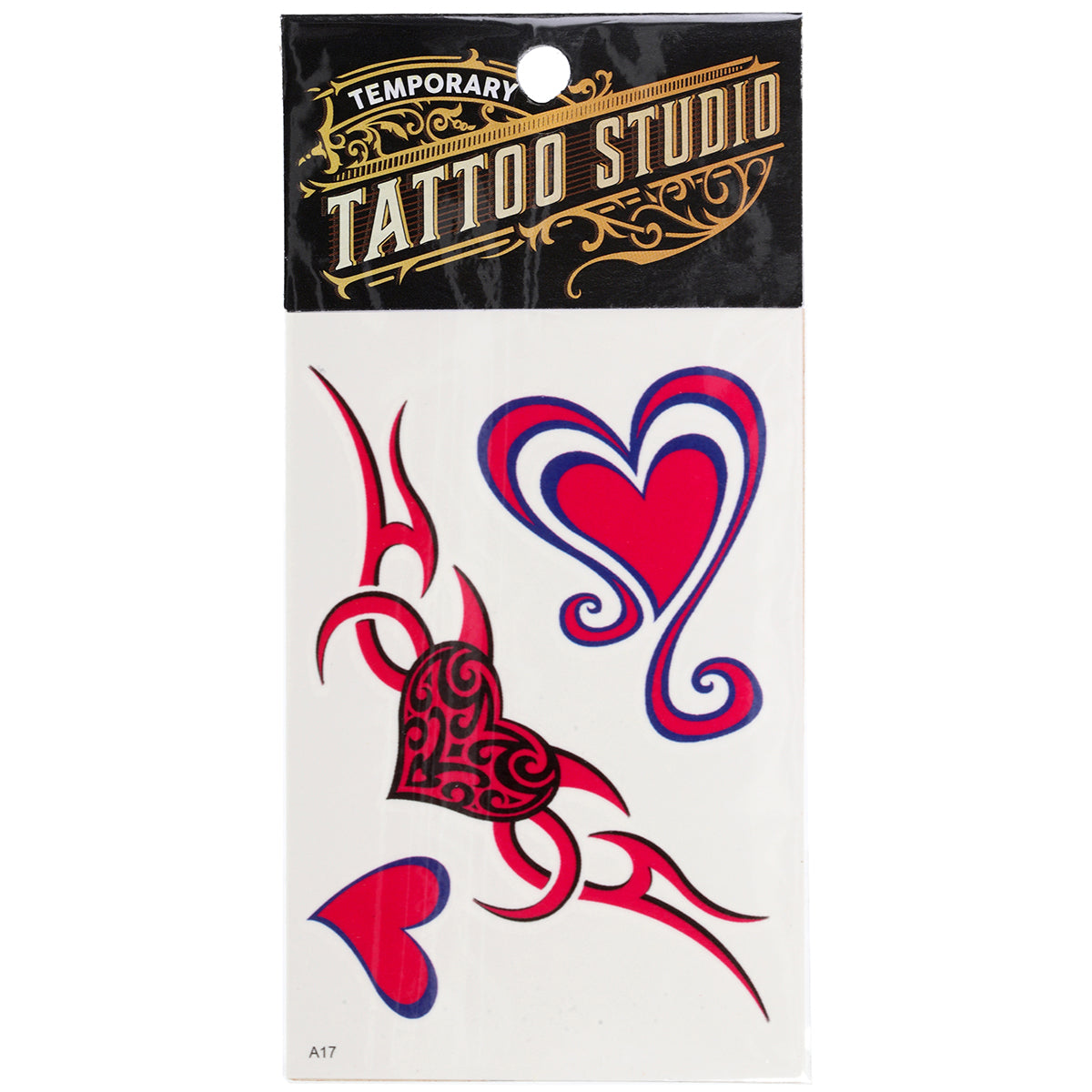 Temporary Tattoos-3 Hearts