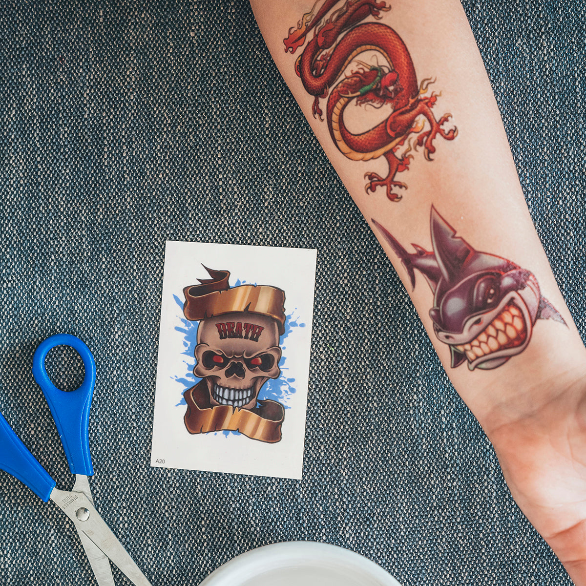 Temporary Tattoos-Skull