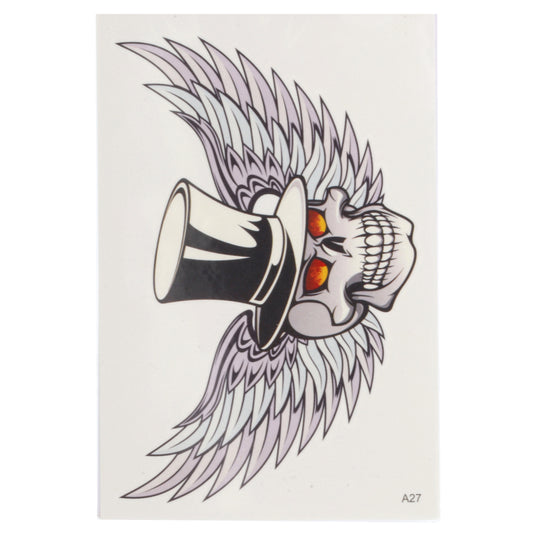 Temporary Tattoos-Winged Skull