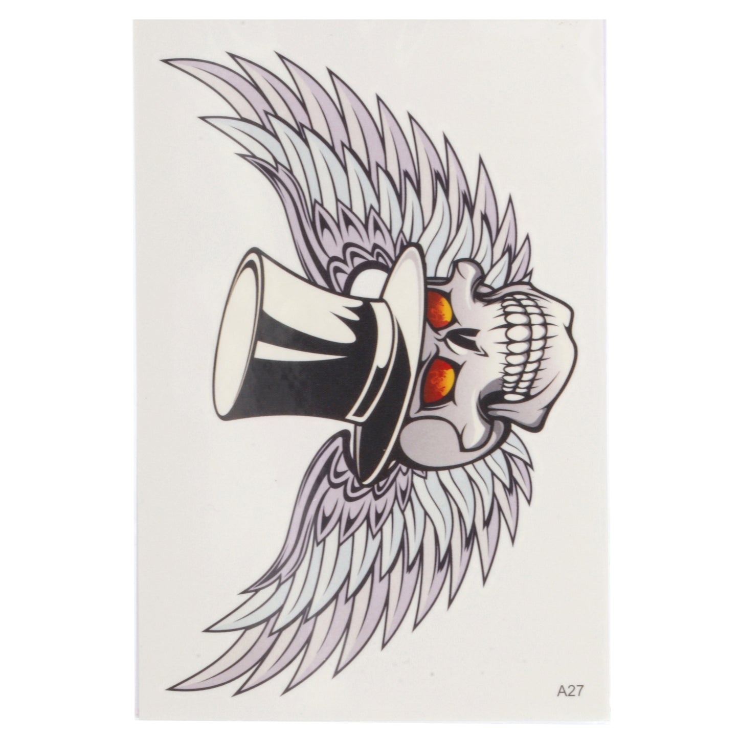 TATA27 - Temporary Tattoos-Winged Skull