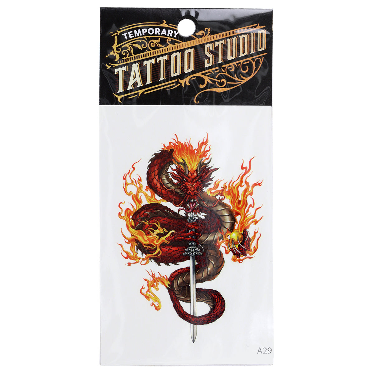 Temporary Tattoos-Dragon Sword