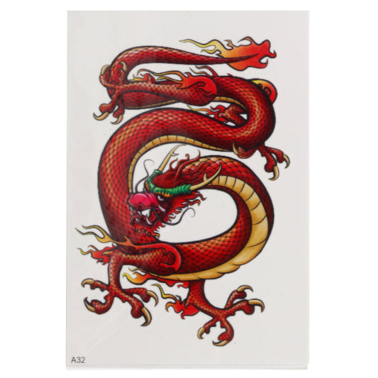TATA32 - Temporary Tattoos-Red Dragon