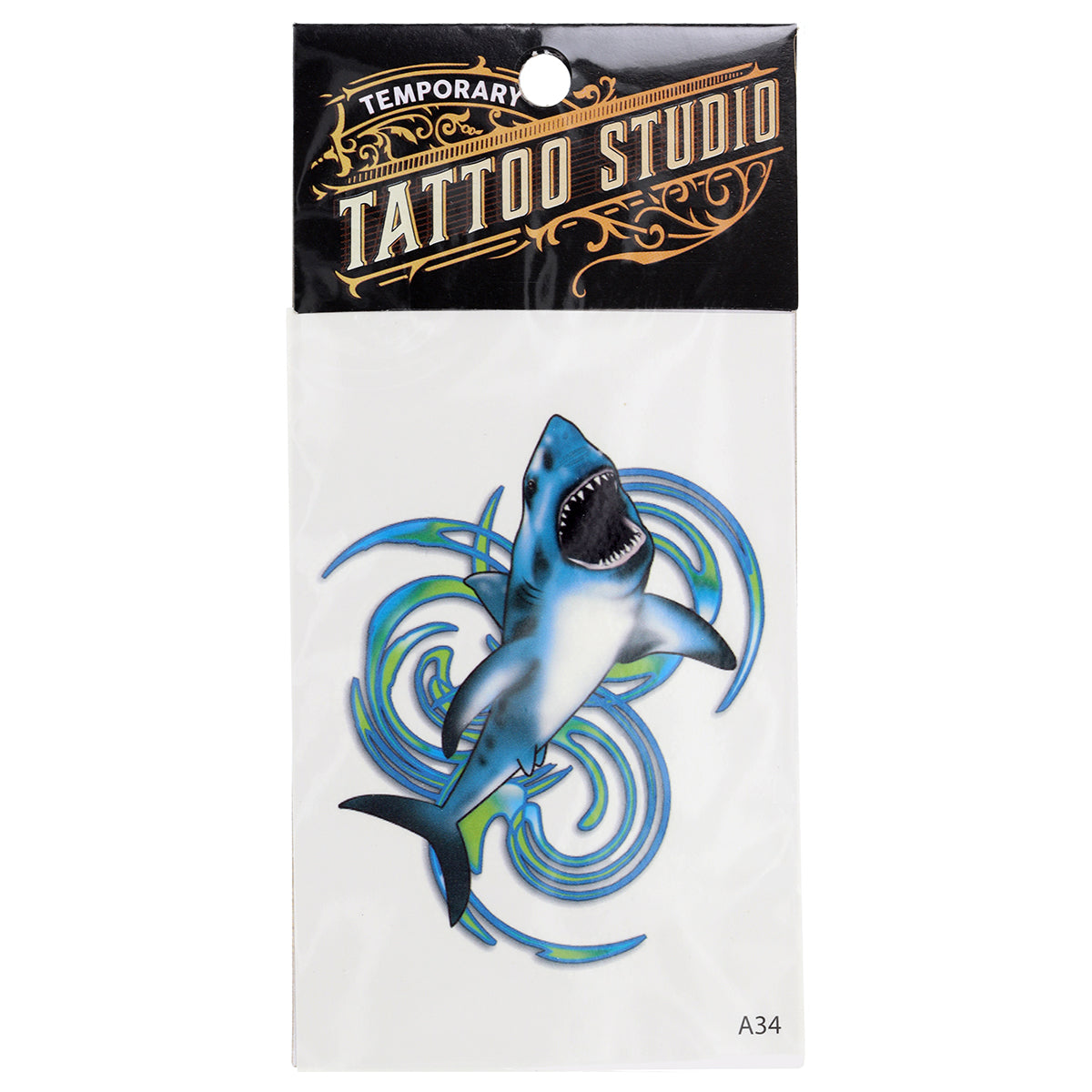 Temporary Tattoos-Shark Swirls