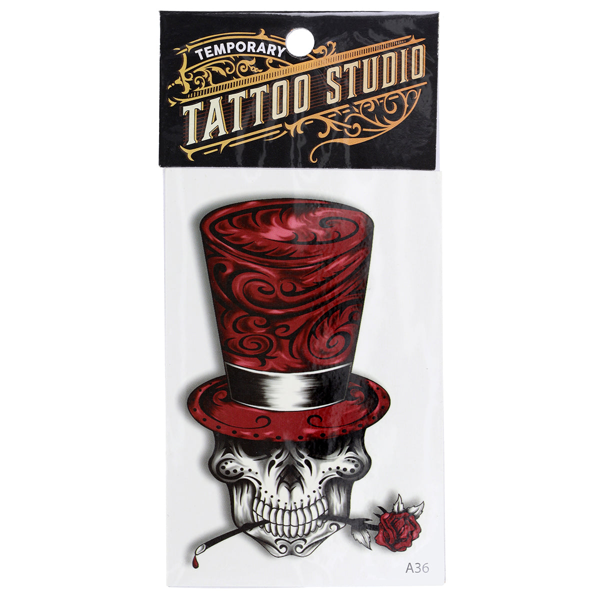 Temporary Tattoos-Skull Hat