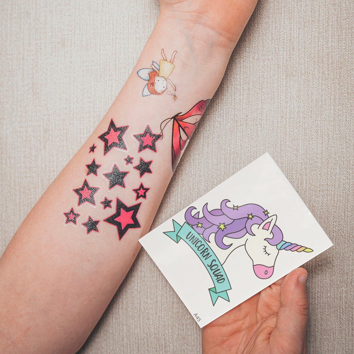 Temporary Tattoos-Winged Cross