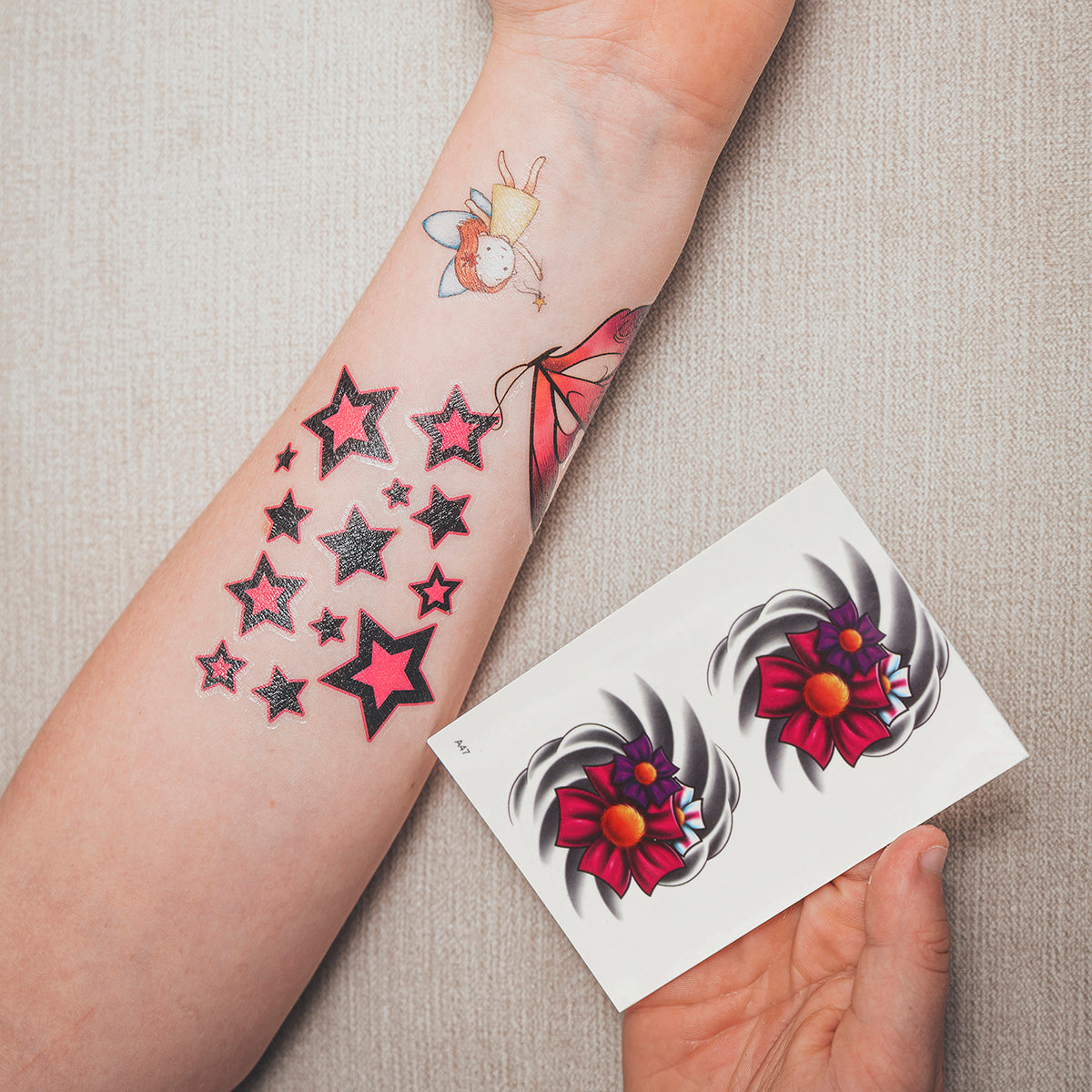 TATA47 - Temporary Tattoos-Flowers