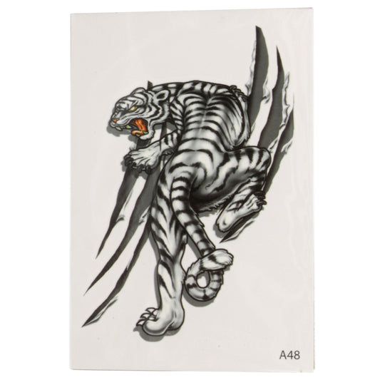 TATA48 - Temporary Tattoos-White Tiger