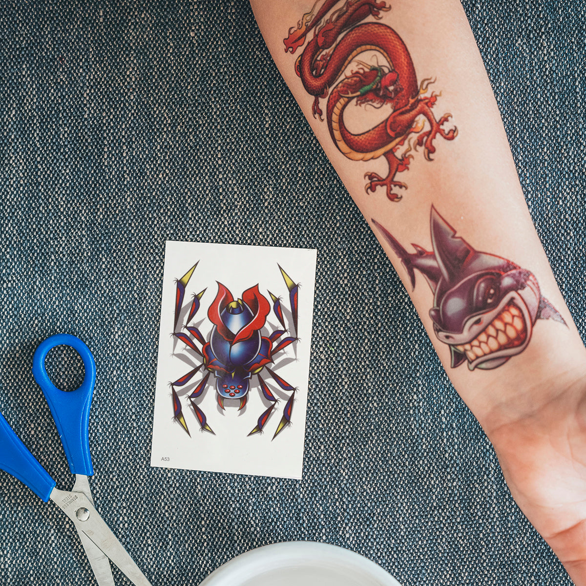 Temporary Tattoos-Spider