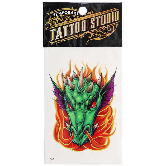 TATA54 - Temporary Tattoos-Green Dragon