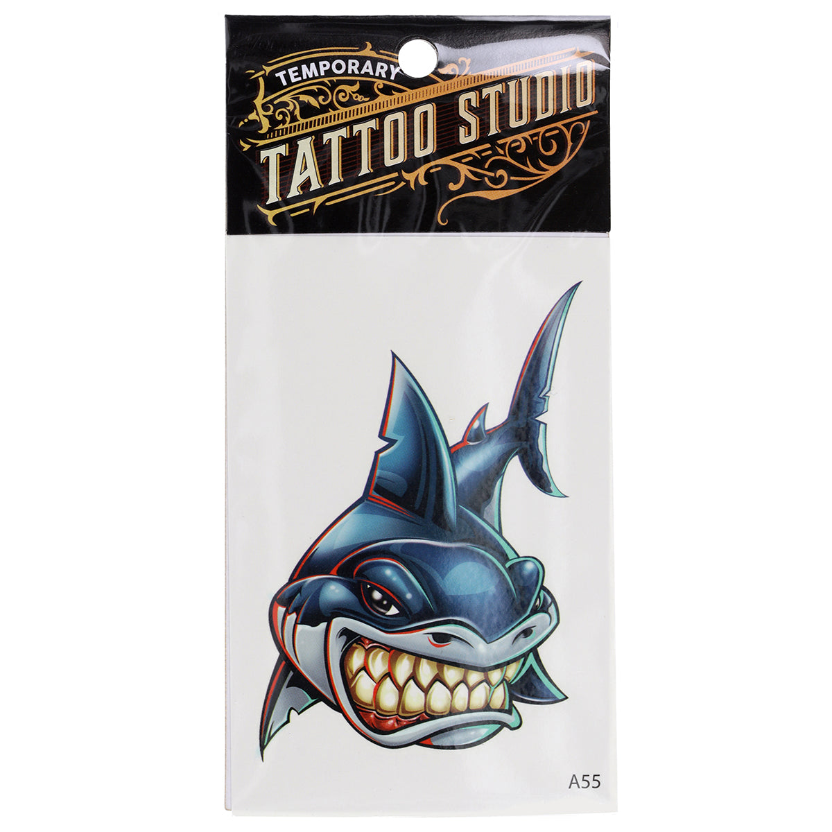 TATA55 - Temporary Tattoos-Shark