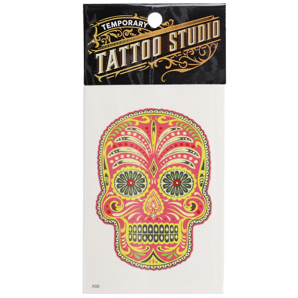 Temporary Tattoos-Sugar Skull Pink
