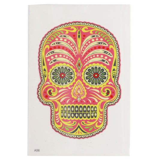 Temporary Tattoos-Sugar Skull Pink
