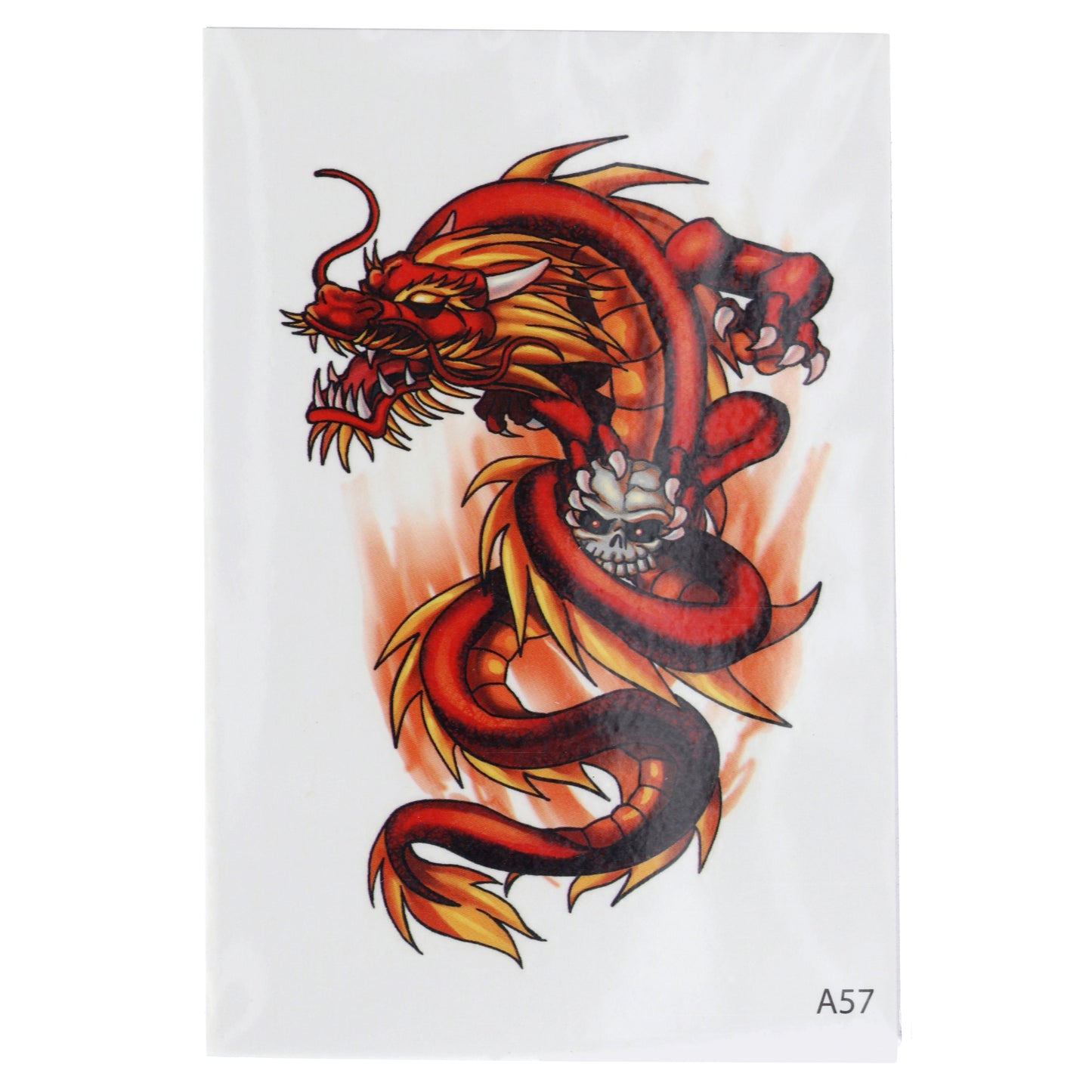 Temporary Tattoos-Skull Dragon