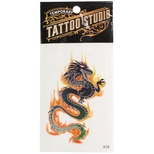Temporary Tattoos-Black Dragon