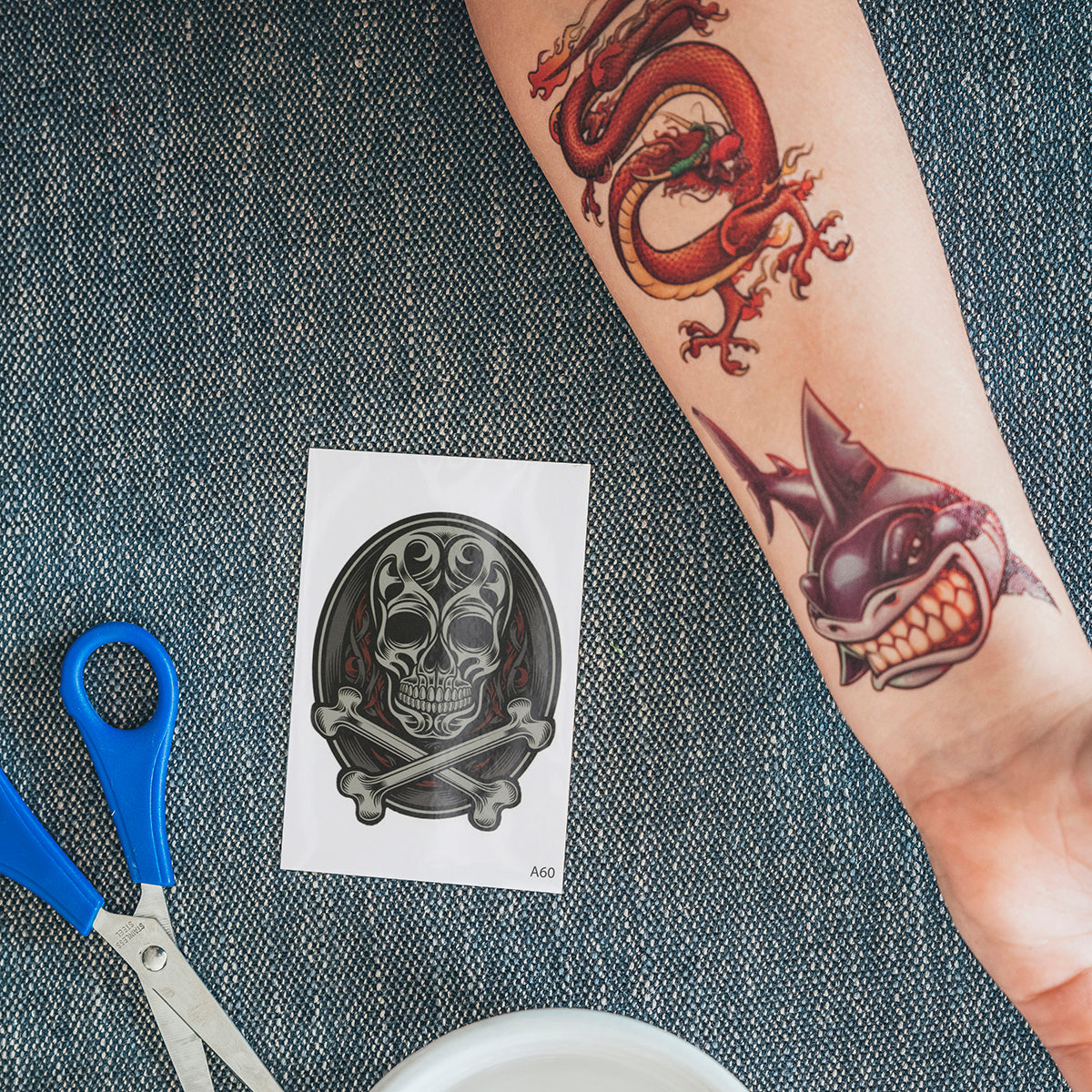 Temporary Tattoos-Skull And Crossbones