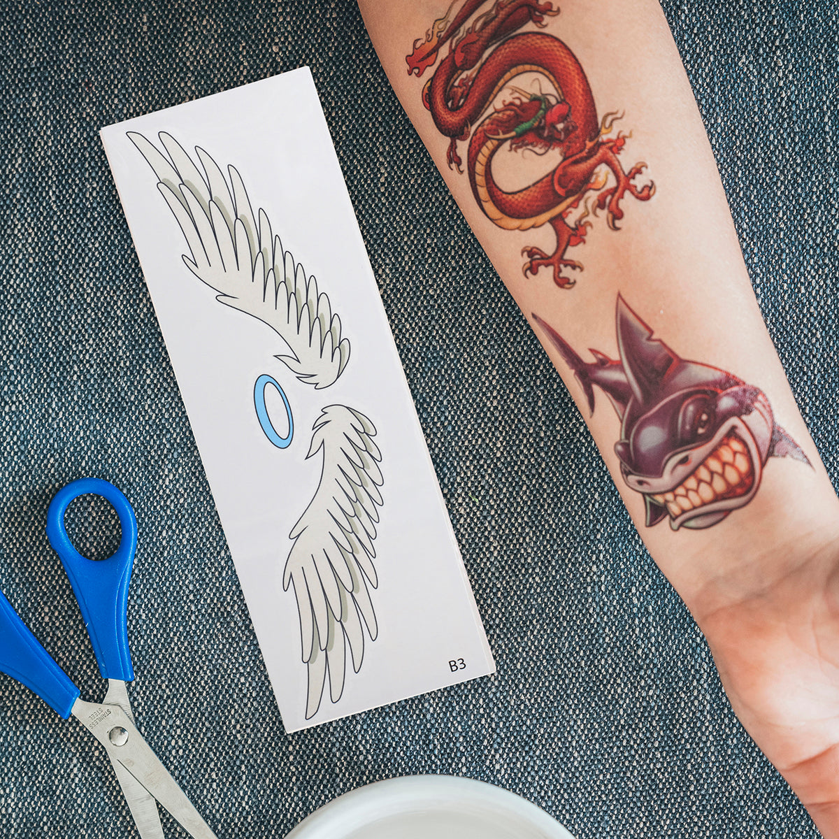 TATB3 - Temporary Tattoos-Angel Wings